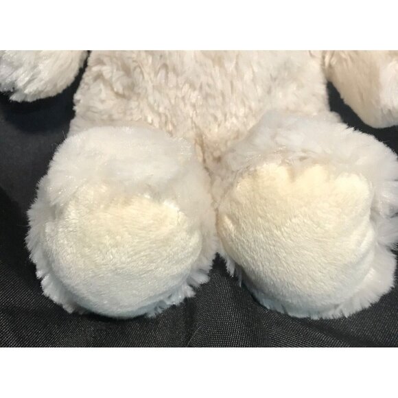 Build a Bear Workshop White Plush Bear Stuffed Animal Toy 16" Brown Nose - Picture 5 of 8